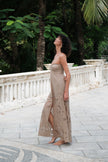 Amai Lace Maxi Dress Beige