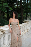 Amai Lace Maxi Dress Beige