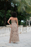 Amai Lace Maxi Dress Beige