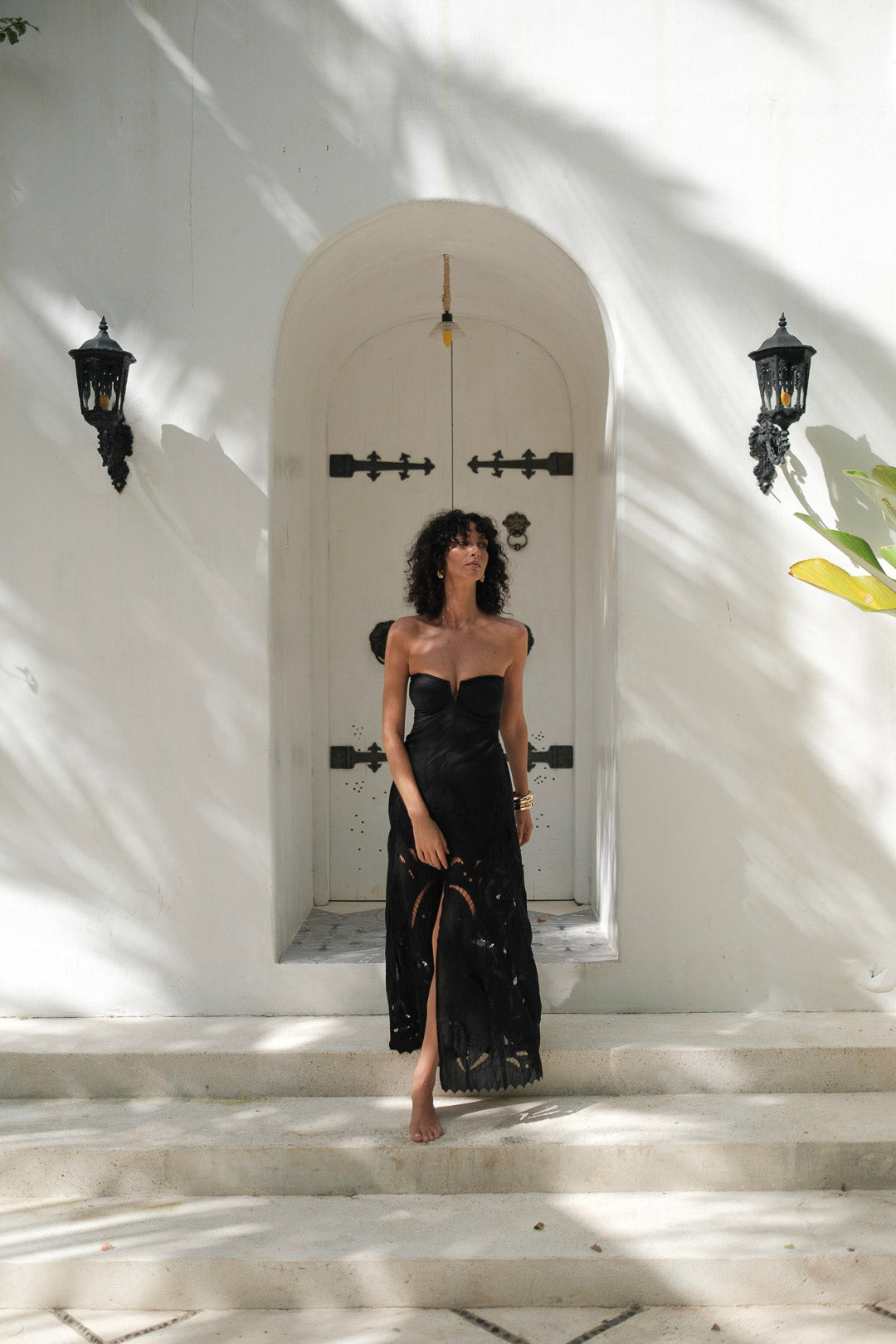 Amai Lace Maxi Dress Black