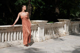Amai Lace Maxi Dress Brunt Orange