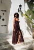 Amai Lace Maxi Dress Burgundy