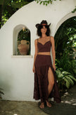 Amai Crop Top Burgundy
