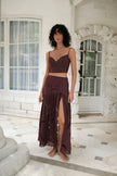 Amai Crop Top Burgundy