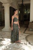 Amai Crop Top Chrome Green
