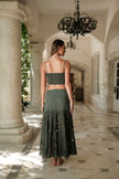 Amai Crop Top Chrome Green