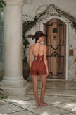 Eden Linen Vest Henna