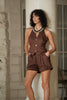 Eden Linen Short Brown