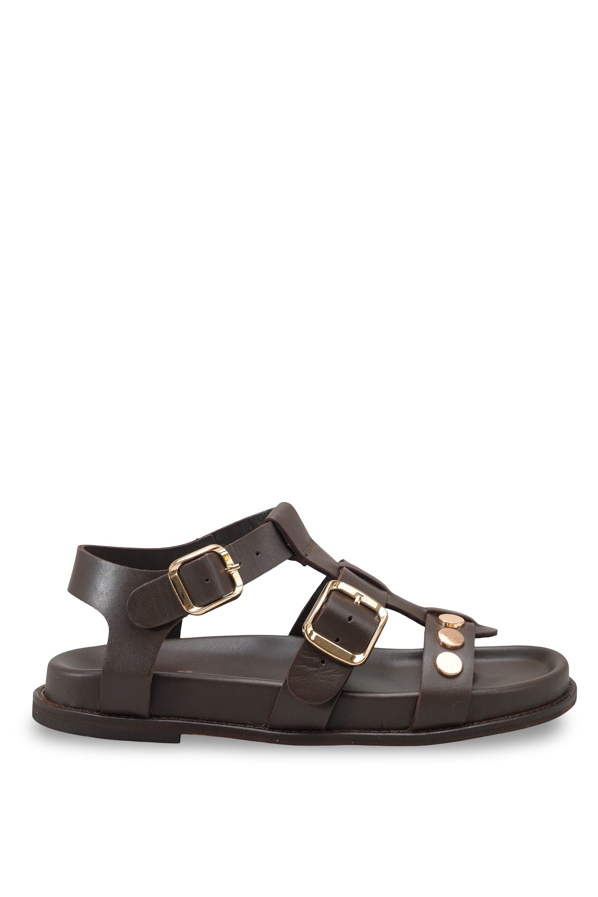 Jalen  Sandals - Dark Brown