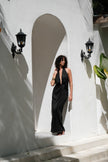Leia Linen Dress Black