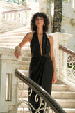 Leia Linen Dress Black