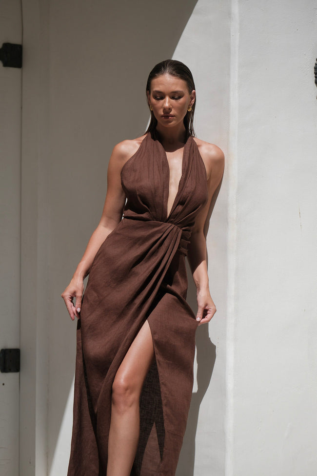 LEIA LINEN DRESS