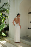 Leia Linen Dress White