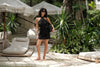 Amai Lace Mini Dress Black